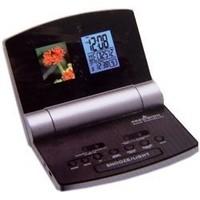 precision ap013 radio controlled alarm clock with digital photoframe