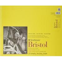 Pro-Art Strathmore Bristol Vellum Paper Pad 14-inch x 17-inch, 20 Sheets