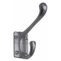 projection hat and coat hook finish satin chrome