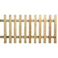 Pressure Treated Wooden Picket Fence Panel 6ft Sections 3FT (08)