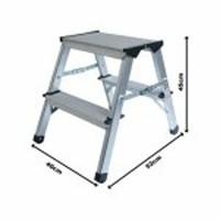 prodec 45cm aluminium step up stool lightweight practical