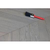 Prime Engineered Oak Chevron London Grey Brushed UV Oiled 15/4mm By 90mm By 610mm