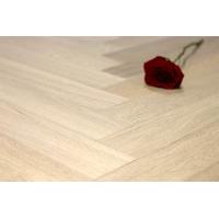 Prime Engineered Flooring Oak Herringbone Milan White Brushed UV Oiled 15/4mm By 90mm By 600mm