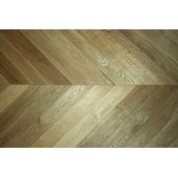 Prime Engineered Oak Chevron Dark Smoked Brushed UV Oiled 15/4mm By 90mm By 610mm