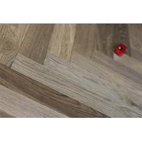 Prime Engineered Oak Herringbone Dark Smoked Brushed UV Oiled 15/4mm By 90mm By 600mm