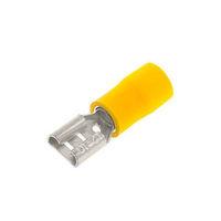 pre insulated crimps 63mm yellow female push on terminal crimps pack o ...