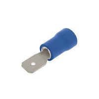 Pre-insulated crimps 4.8mm Blue Male Push On Terminal Crimps - Pack of 100 - E482771