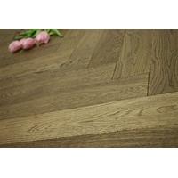 Prime Engineered Oak Herringbone Smoked Brushed UV Oiled 15/4mm By 90mm By 900mm