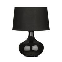 Premier Housewares Rotund Table Lamp with Black Shade