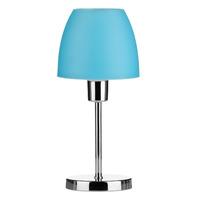 Premier Housewares Table Lamp with Turquoise Plastic Shade