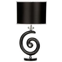 Premier Housewares Coiled Table Lamp with Fabric Shade