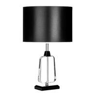 Premier Housewares Tabatha Table Lamp with Black Fabric Shade