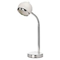 Premier Housewares Flexi Desk Lamp in White