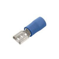 Pre-insulated crimps 4.8mm Blue Female Push On Terminal Crimps - Pack of 100 - E481431