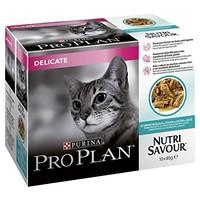 Pro Plan Cat Nutrisavour Delicate With Ocean Fish In Gravy 10x85g (Pack of 4)