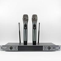 Professional Top Quality Double Handheld Wireless Microphone UHF Vocal Microfone System Band 740MHz-790MHz