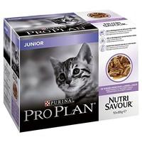 Pro Plan Cat Nutrisavour Junior With Turkey In Gravy 10x85g (Pack of 4)