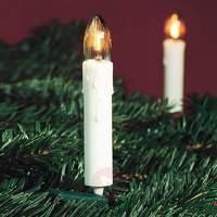 Pretty fluted candle string lights, 20 bulbs