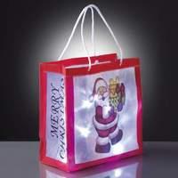 practical christmas shopping bag with led