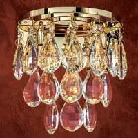 Pretty wall light Helene with crystal decorations