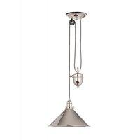 provence pn french style rise and fall ceiling light polished nickel
