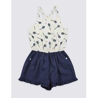 Printed Playsuit with StayNEW (3-14 Years)