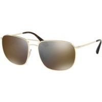 prada pr52ts 5ak4l0 golddark grey mirror gold