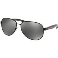 Prada PS53PS 1BO7W1 (black demi shiny/grey mirror silver)