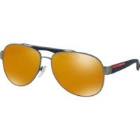 Prada PS55QS DG15N0 (gunmetal rubber/brown orange 24k iridium)