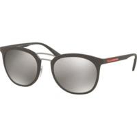 prada ps04ss ub05k0 brown rubberpolar dark brown mirror silver