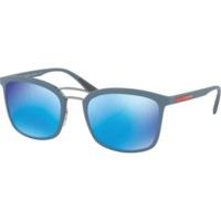 prada ps03ss vhg5m2 blue rubberlight green mirror blue