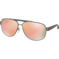 prada ps58qs dg16q2 gunmetal rubberbrown mirror orange