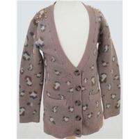 Primark, age 7-8 years light brown mix patterned cardigan