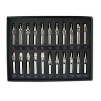 Professional Set Of 22pcs Tattoo Stainless Steel Tips Regular Tattoo Nozzles 22 Sizes Tattoo Supply