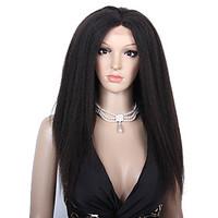 Premierwigs 8A Kinky Straight Brazilian Virgin Full Lace Human Hair Wigs Lace Front Wigs With Baby Hair For Black Women