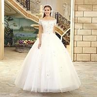 princess wedding dress sparkle shine floor length bateau tulle with be ...