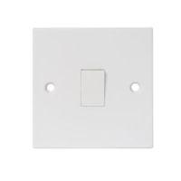 Pro Power 13A 2-Way Single White Plastic Switch Pack of 5
