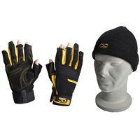 pro tradesman fingerless gloves with beanie hat