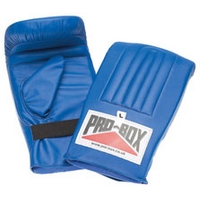 pro box blue collection pre shaped punch bag mitts