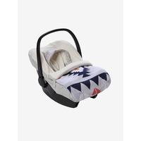 Printed Knit Footmuff for Car Seats printed off-white