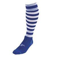 Precision Training Contrast Pro Hooped Club Socks (Youth) - Royal/White