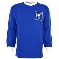 Preston North End 60\'s Away Royal Retro Football Shirt