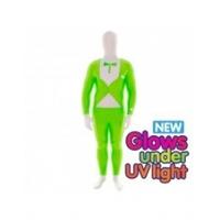 Premium Morphsuit Tuxedo Green Glow Large