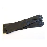 primark atmosphere size s black long leather evening gloves