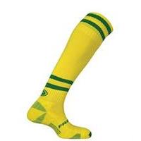 prostar galaxy tec football socks yellow green