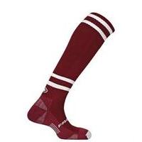 prostar galaxy tec football socks maroon white