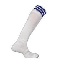 prostar mercury 3 stripe football socks white blue