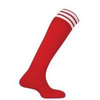 prostar mercury 3 stripe football socks red white