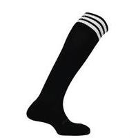 prostar mercury 3 stripe football socks black white