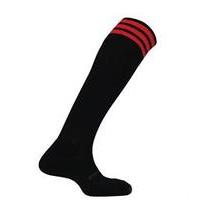 Prostar MERCURY 3 STRIPE Football Socks (black-red)